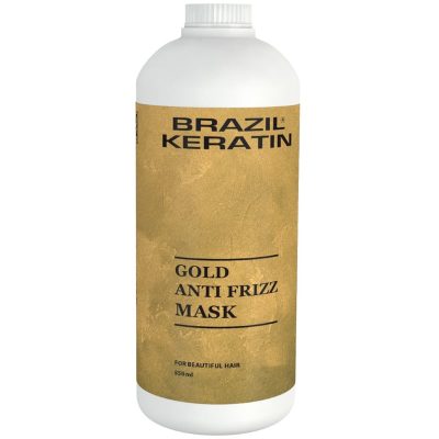 Brazil Keratin Gold Anti Frizz Mask keratinová regenerační maska pro poškozené vlasy 550 ml - parfo.cz