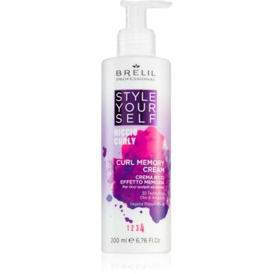 Brelil Professional Style YourSelf Curl Memory Cream definující krém pro vlnité a kudrnaté vlasy 200 ml - parfo.cz