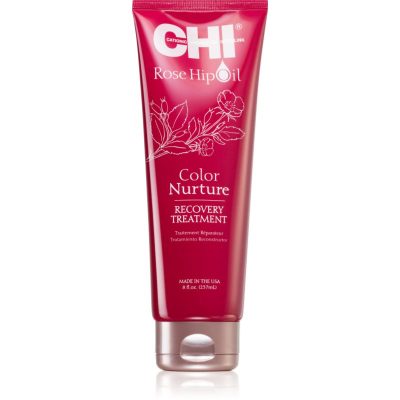 CHI Rose Hip Oil Recovery Treatment hloubkově regenerační maska pro barvené vlasy 237 ml - parfo.cz