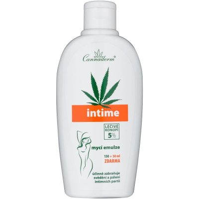 Cannaderm Intime Čisticí emulze emulze pro intimní hygienu s konopným olejem 200 ml - parfo.cz