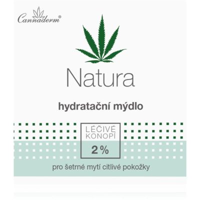 Cannaderm Natura Hydratační mýdlo pH 5.5 hydratační mýdlo s konopným olejem 100 g - parfo.cz