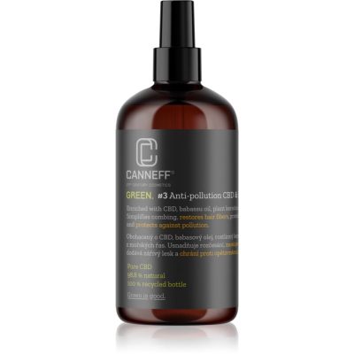 Canneff Green Anti-pollution CBD & Plant Keratin Hair Spray bezoplachová péče na vlasy 200 ml - parfo.cz