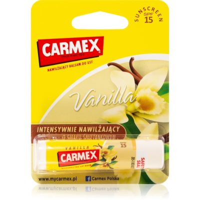 Carmex Vanilla hydratační balzám na rty v tyčince SPF 15 4