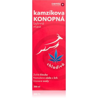 Cemio Kamzíkova konopná mast mast s chladivým účinkem 200 ml - parfo.cz
