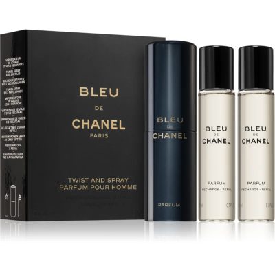 Chanel Bleu de Chanel parfém + náhradní náplň pro muže 3x20 ml - parfo.cz