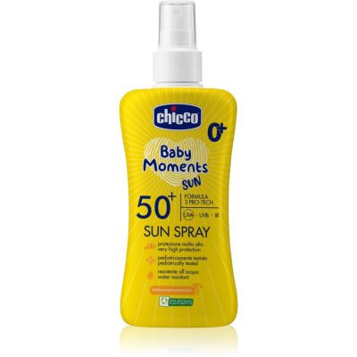 Chicco Baby Moments Sun opalovací sprej pro děti SPF 50+ 0 m+ 150 ml - parfo.cz