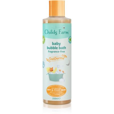 Childs Farm OatDerma Baby Bubble Bath bublinková koupel a mycí gel bez parfemace pro děti 250 ml - parfo.cz