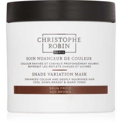 Christophe Robin Shade Variation Mask výživná krémová maska na vlasy odstín Ash Brown 250 ml - parfo.cz