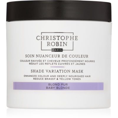 Christophe Robin Shade Variation Mask výživná krémová maska na vlasy odstín Baby Blond 250 ml - parfo.cz
