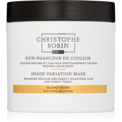 Christophe Robin Shade Variation Mask výživná krémová maska na vlasy odstín Golden Blond 250 ml - parfo.cz