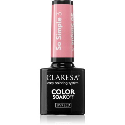 Claresa SoakOff UV/LED Color So Simple gelový lak na nehty odstín SO SIMPLE 3 5 g - parfo.cz