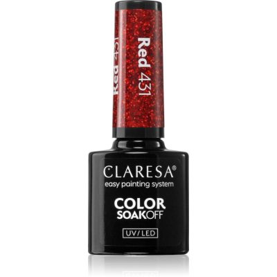 Claresa SoakOff UV/LED Color Warm Feelings gelový lak na nehty odstín RED 431 5 g - parfo.cz
