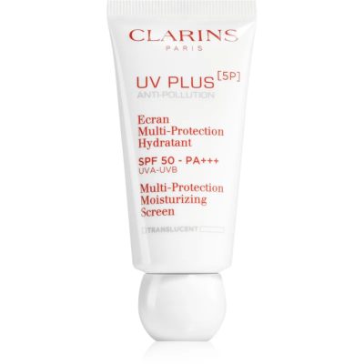 Clarins UV PLUS [5P] Anti-Pollution Translucent víceúčelový krém hydratační SPF 50 30 ml - parfo.cz