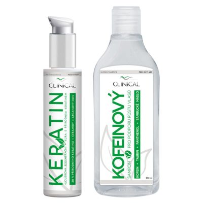 Clinical Keratin kúra + Kofeinový šampon sada pro muže a ženy - parfo.cz