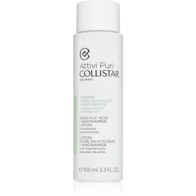 Collistar Attivi Puri Salicylic Acid + Niacinamide pleťové tonikum a emulze pro zmenšení pórů 100 ml - parfo.cz