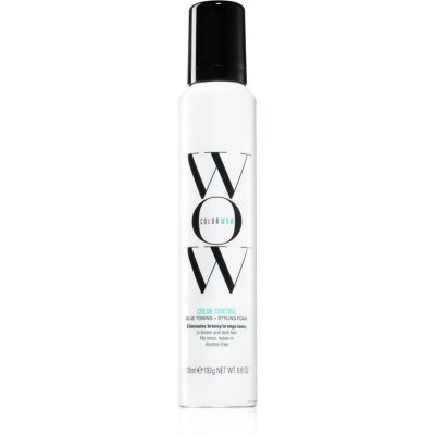 Color WOW Color Control Blue Toning + Styling Foam tónovací pěna pro hnědé a tmavé odstíny vlasů 200 ml - parfo.cz