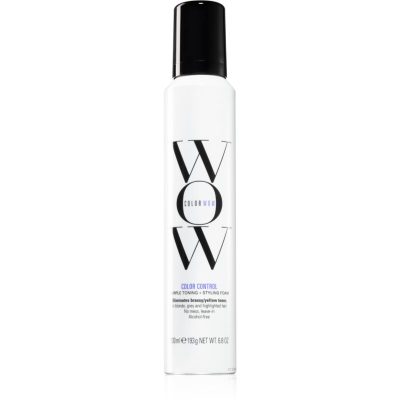 Color WOW Color Control Purple Toning + Styling Foam tónovací pěna pro blond a melírované vlasy 200x1 ml - parfo.cz