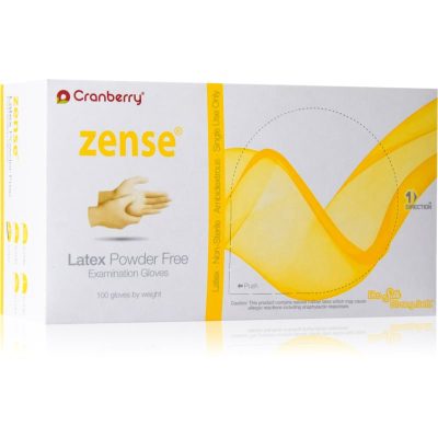 Cranberry Zense Natural latexové nepudrované rukavice velikost S 50 ks - parfo.cz