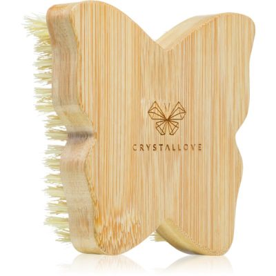 Crystallove Bamboo Butterfly Agave Body Brush masážní kartáč na tělo 1 ks - parfo.cz