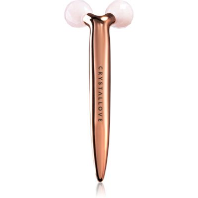 Crystallove Rose Quartz 3D Lift & Sculpt Facial Roller masážní pomůcka 1 ks - parfo.cz