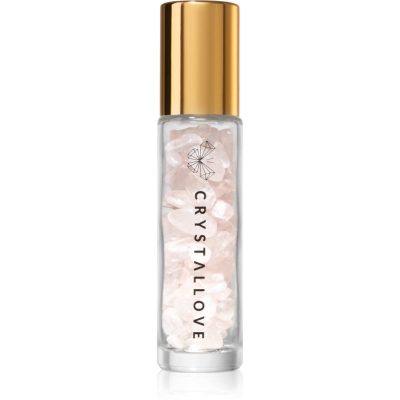 Crystallove Rose Quartz Oil Bottle roll-on s krystaly 10 ml - parfo.cz