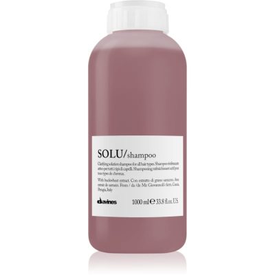 Davines Essential Haircare SOLU Shampoo hloubkově čisticí šampon s osvěžujícím účinkem 1000 ml - parfo.cz