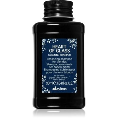 Davines Heart of Glass Silkening Shampoo jemný čisticí šampon pro blond vlasy 90 ml - parfo.cz