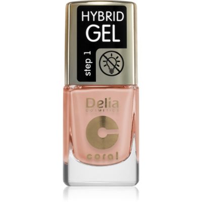 Delia Cosmetics Coral Nail Enamel Hybrid Gel gelový lak na nehty odstín 136 11 ml - parfo.cz