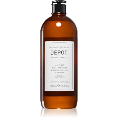 Depot No. 102 Anti-Dandruff & Sebum Control Shampoo šampon pro obnovení rovnováhy mastné pokožky hlavy 1000 ml - parfo.cz