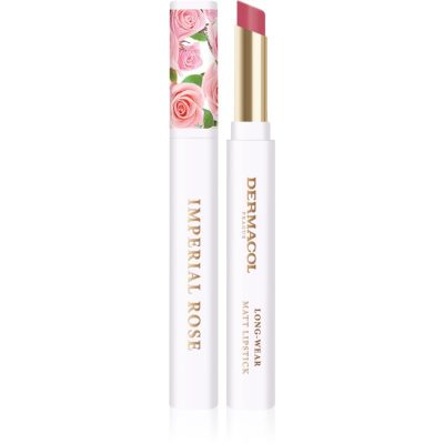 Dermacol Imperial Rose matná rtěnka s vůní růží odstín 02 1