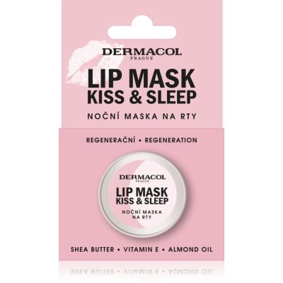 Dermacol Kiss & Sleep noční maska na rty vůně Bílá čokoláda 12 g - parfo.cz