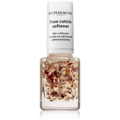 Dermacol Nail Care Rose gel na odstranění nehtové kůžičky s růžovým olejem 12 ml - parfo.cz