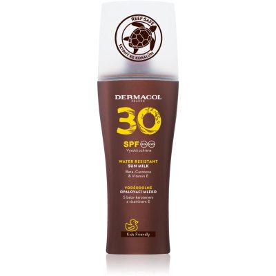 Dermacol Sun Water Resistant voděodolné mléko na opalování ve spreji SPF 30 200 ml - parfo.cz