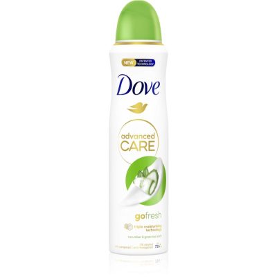 Dove Advanced Care Go Fresh antiperspirant ve spreji 72h Cucumber & Green Tea 150 ml - parfo.cz