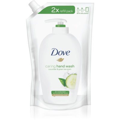 Dove Go Fresh Fresh Touch tekuté mýdlo náhradní náplň okurka a zelený čaj 500 ml - parfo.cz