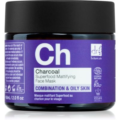 Dr Botanicals Charcoal pleťová maska 60 ml - parfo.cz