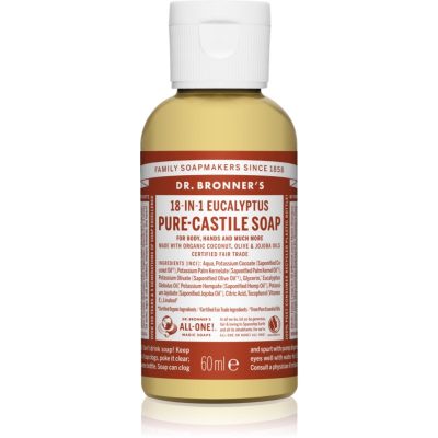 Dr. Bronner’s Eucalyptus tekuté univerzální mýdlo 60 ml - parfo.cz