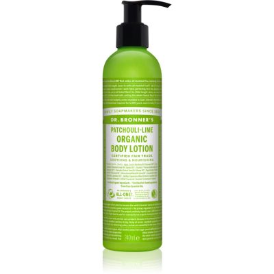 Dr. Bronner’s Patchouli & Lime intenzivní regenerační tělové mléko 240 ml - parfo.cz