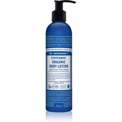Dr. Bronner’s Peppermint osvěžující tělové mléko s hydratačním účinkem 240 ml - parfo.cz