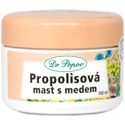Dr. Popov Bylinné masti Propolis s medem mast pro svědící a podrážděnou pokožku 100 ml - parfo.cz