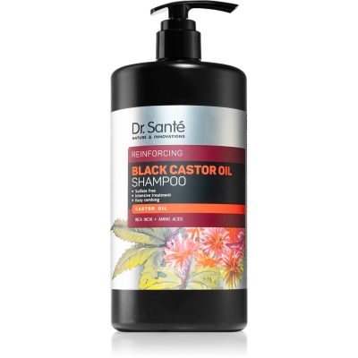 Dr. Santé Black Castor Oil posilující šampon pro šetrné mytí 1000 ml - parfo.cz