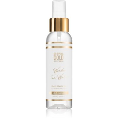 Dripping Gold Wonder Water Hello Tan samoopalovací mlha na obličej Light - Medium 100 ml - parfo.cz