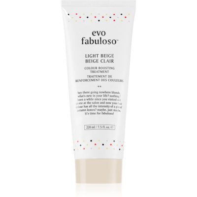 EVO Fabuloso Colour Boosting Treatment kondicionér pro zvýraznění barvy vlasů odstín Light Beige 220 ml - parfo.cz