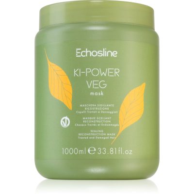 Echosline Ki-Power Veg Mask regenerační maska pro poškozené vlasy 1000 ml - parfo.cz