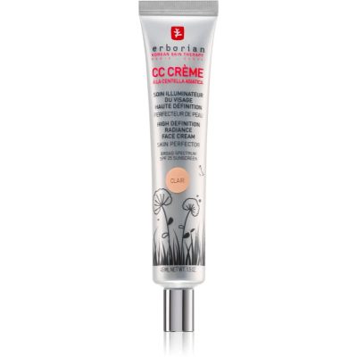 Erborian CC Crème Centella Asiatica rozjasňující krém pro jednotný tón pleti SPF 25 velké balení odstín Clair 45 ml - parfo.cz