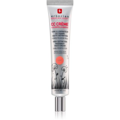 Erborian CC Crème Centella Asiatica rozjasňující krém pro jednotný tón pleti SPF 25 velké balení odstín Doré 45 ml - parfo.cz