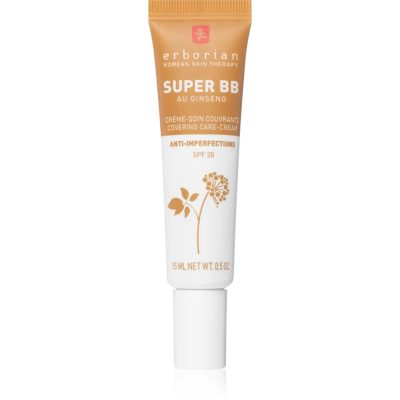 Erborian Super BB BB krém pro bezchybný a sjednocený vzhled pleti malé balení odstín Caramel 15 ml - parfo.cz
