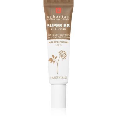 Erborian Super BB BB krém pro bezchybný a sjednocený vzhled pleti malé balení odstín Chocolat 15 ml - parfo.cz