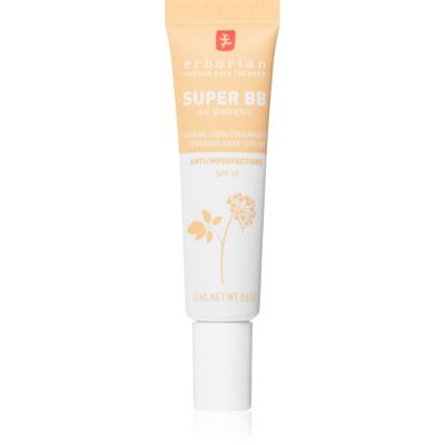 Erborian Super BB BB krém pro bezchybný a sjednocený vzhled pleti malé balení odstín Nude 15 ml - parfo.cz