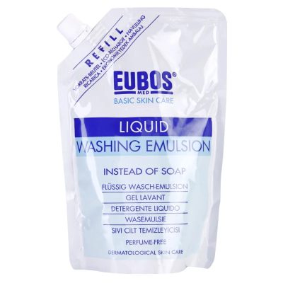 Eubos Basic Skin Care Blue mycí emulze bez parfemace náhradní náplň 400 ml - parfo.cz